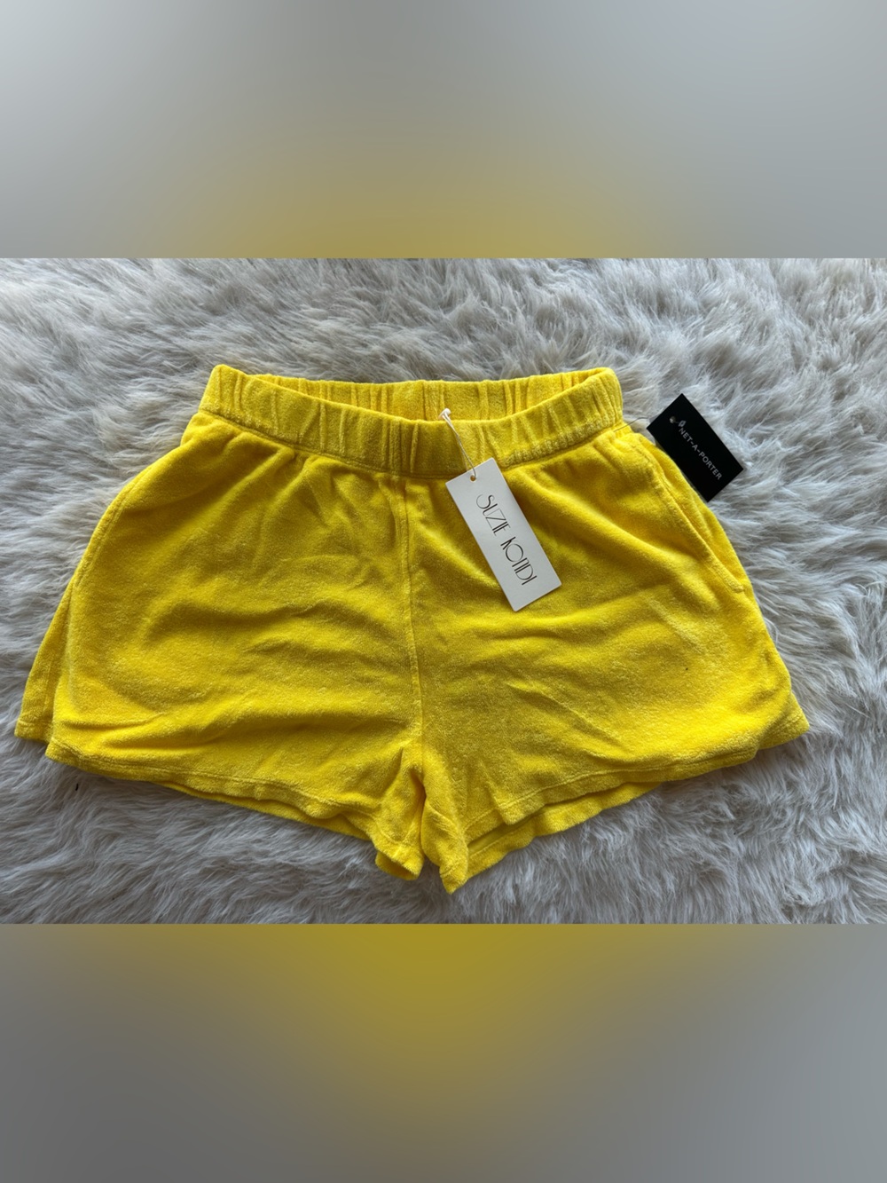 Suzi Kondi S vibrant Yellow  beach terry Women's track Shorts